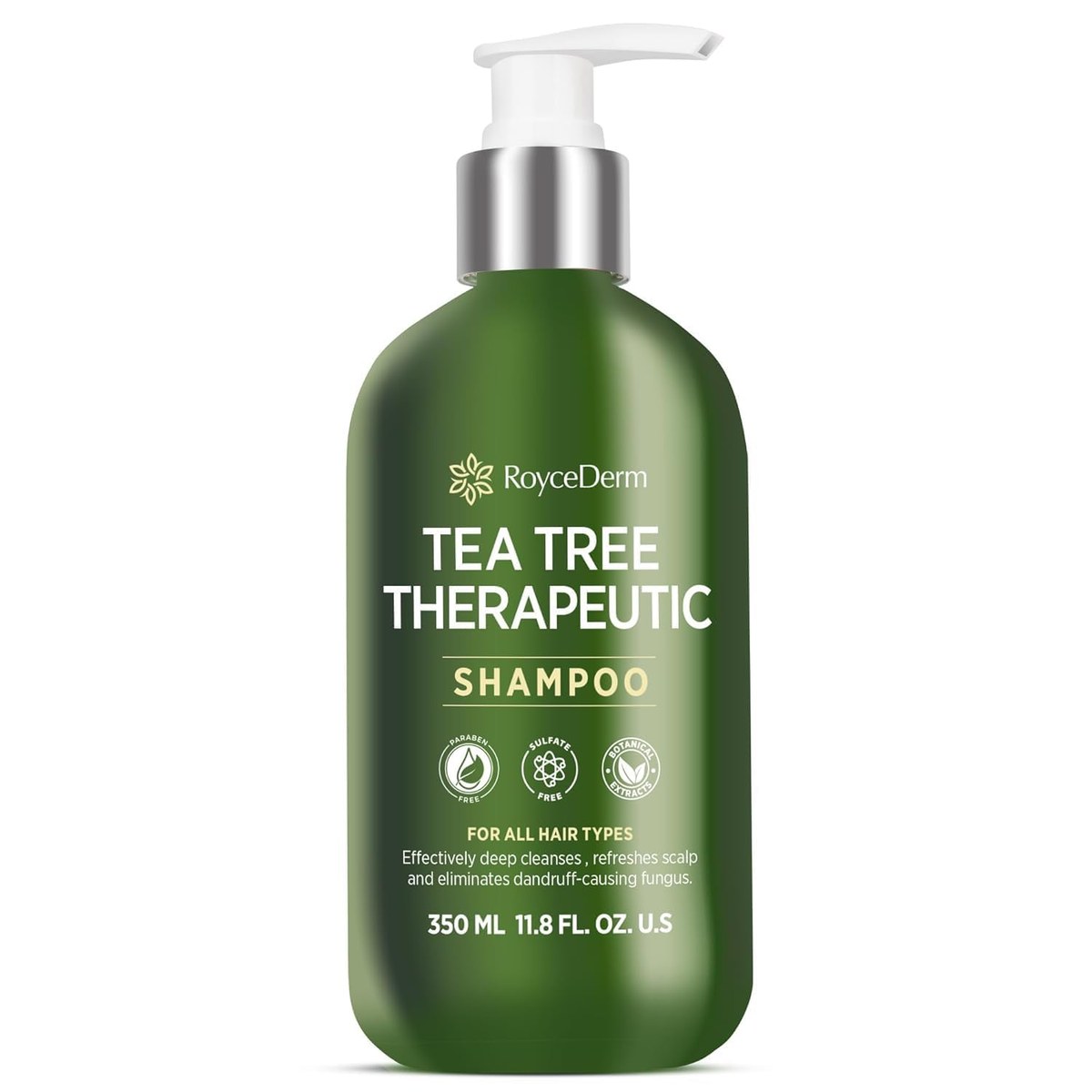 Roycederm tea tree antifungal shampoo bottle