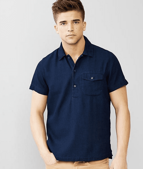 cotton-popover-shirt-navy-blue-gap