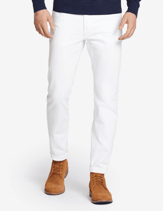 white travel jeans for men 2015