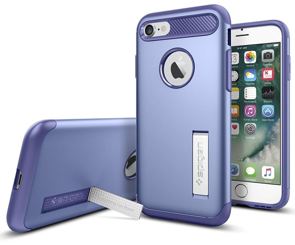 Best iPhone 7 Case: Purple Protective iPhone Case with Kickstand