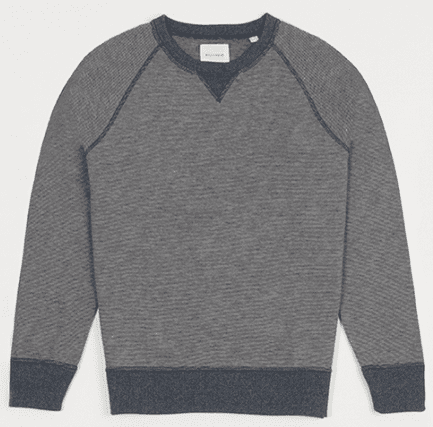 Billy Reid Fitted Grey Sweatshirt for Men
