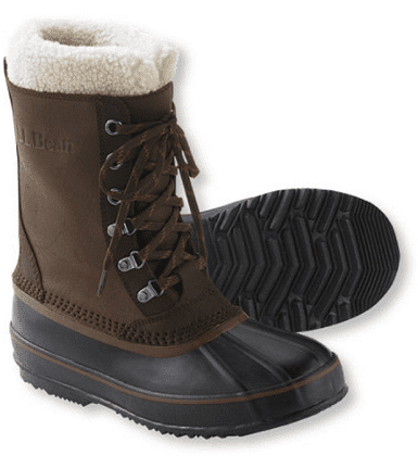 LL Bean Fur Lined Boots for Men
