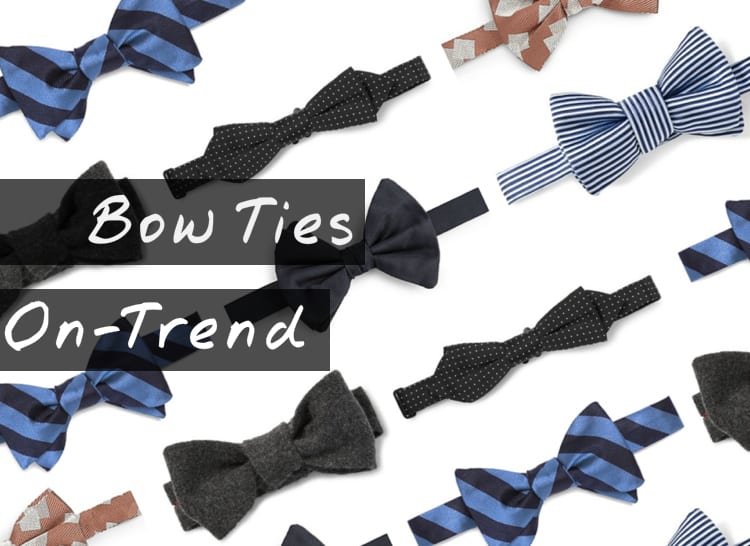 Mens Bow Ties 2017 in Black, White, Striped and Red