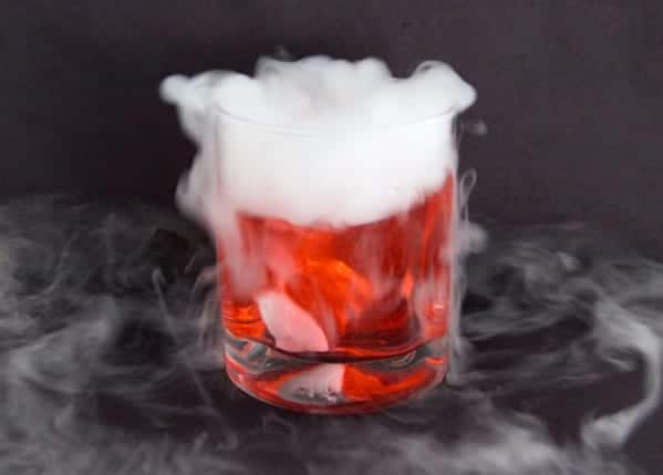 Bubbling and Bloody Witches Brew Halloween Cocktail 2016