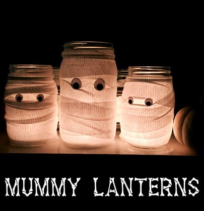 DIY Mummy Lanterns