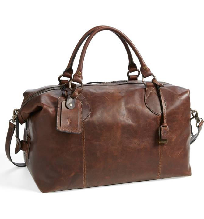 Frye Logan Leather Overnight Bag