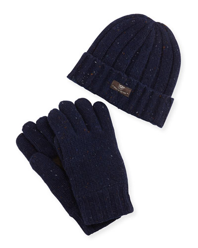 uggs-for-men-hat-gloves-blue