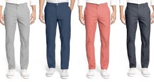 2017 Mens Chinos for Fall / Winter - Light Weight Slim Fit Cotton Chino Pants for Men