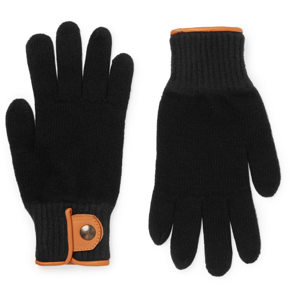 oliver-spencer-leather-trimmed-wool-gloves-for-guys-2016-2017