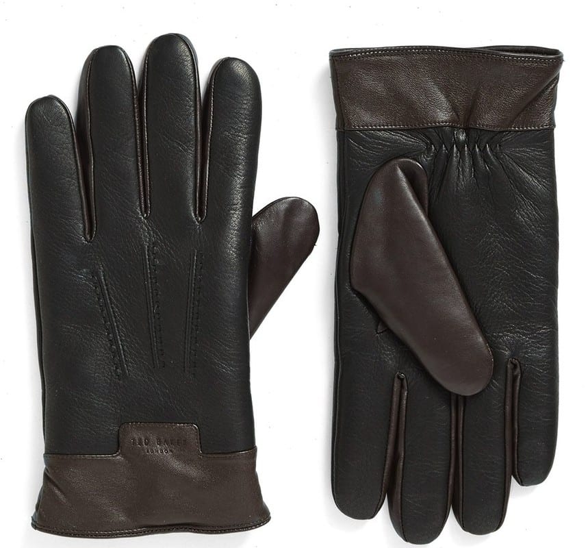black-brown-leather-winter-gloves-for-men-2016-2017