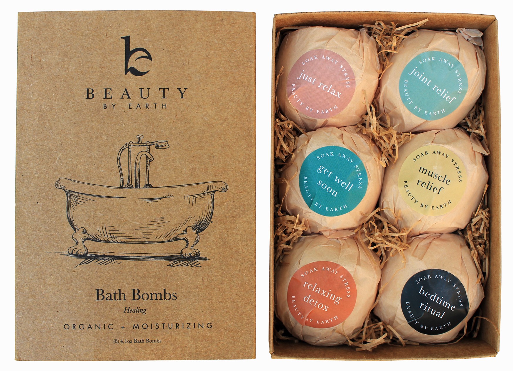 Beauty By Earth Healing Collection Bath Bombs