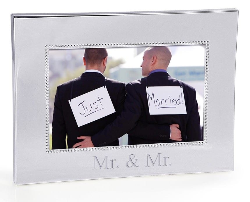 Mr. & Mr. Wedding Picture Frame Gift 2016 - 2017