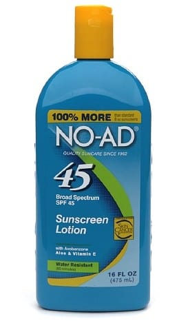 NO-AD Sunscreen Lotion