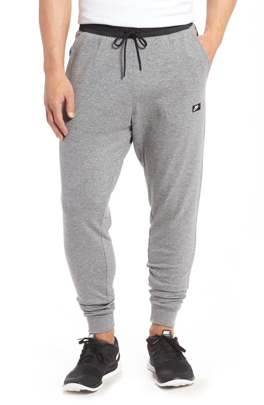 mens-nike-heather-black-grey-joggers-2017-2018