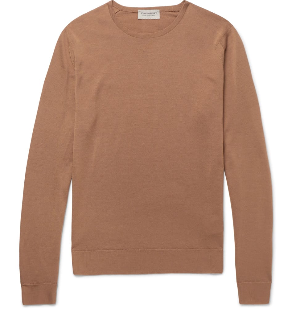 New Mens Sweaters 2017: John Smedley Camel Brown Sweater 2018