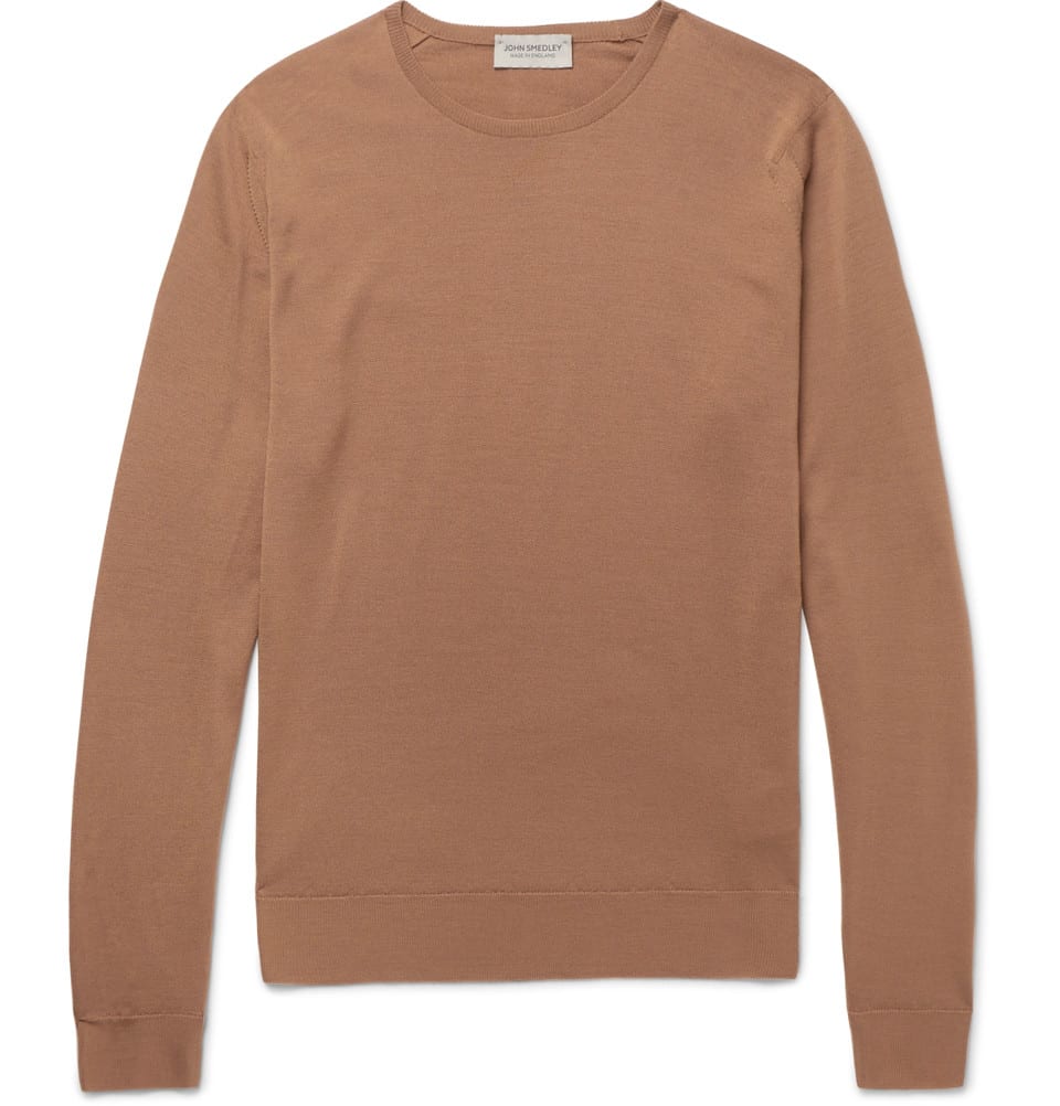 New Mens Sweaters 2017: John Smedley Camel Brown Sweater 2018