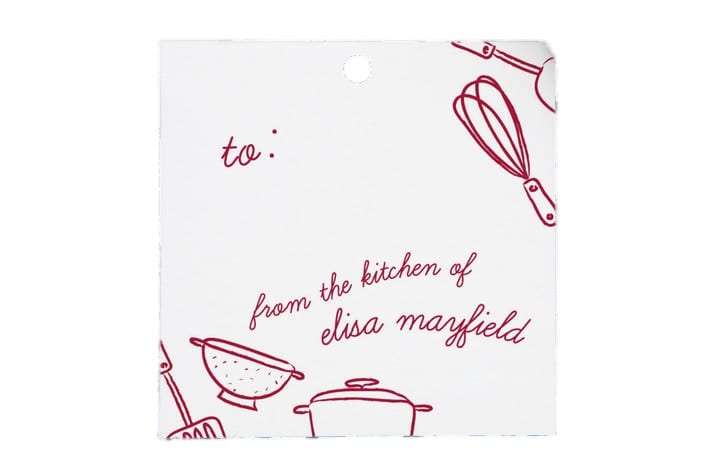 Kitchen Tools Personalized Gift Tags