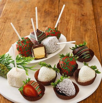 Holiday Chocolate Covered Strawberries
