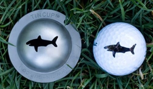 Tin-Cup Golf Ball Marking Stencil