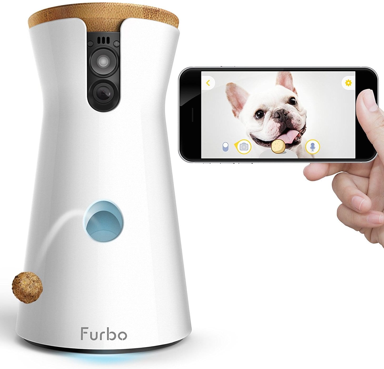 Best Wireless Home Security Cameras 2017: Pet Monitoring Camera by Furbo with Treat Toss