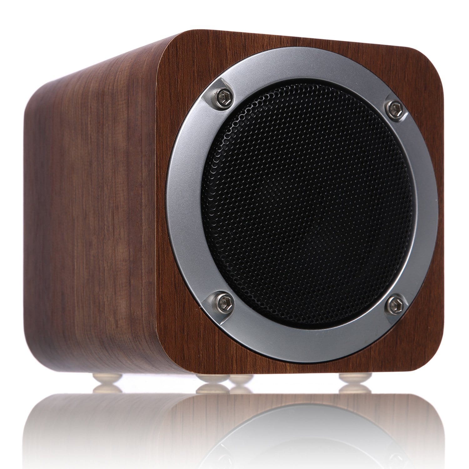 Dark Walnut Wood Bluetooth Speaker