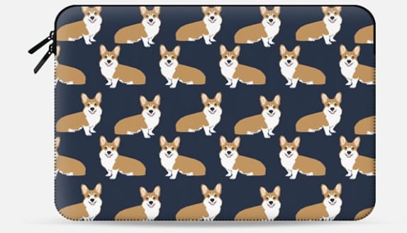 Best Macbook Sleeves & Cases 2017: Corgi Dog Pattern