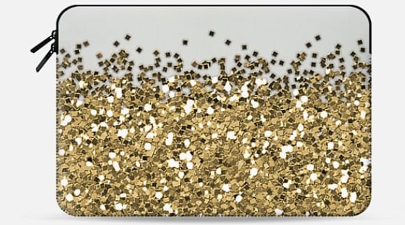 Best Macbook Sleeves & Cases 2017: Gold Glitter