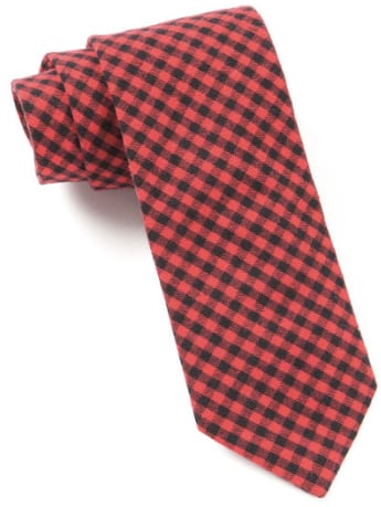 Red Plaid Tie For Fall/Winter 2017 - 2018