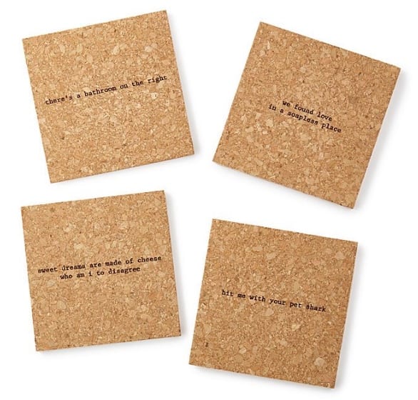 Mistake Lyrics Coasters