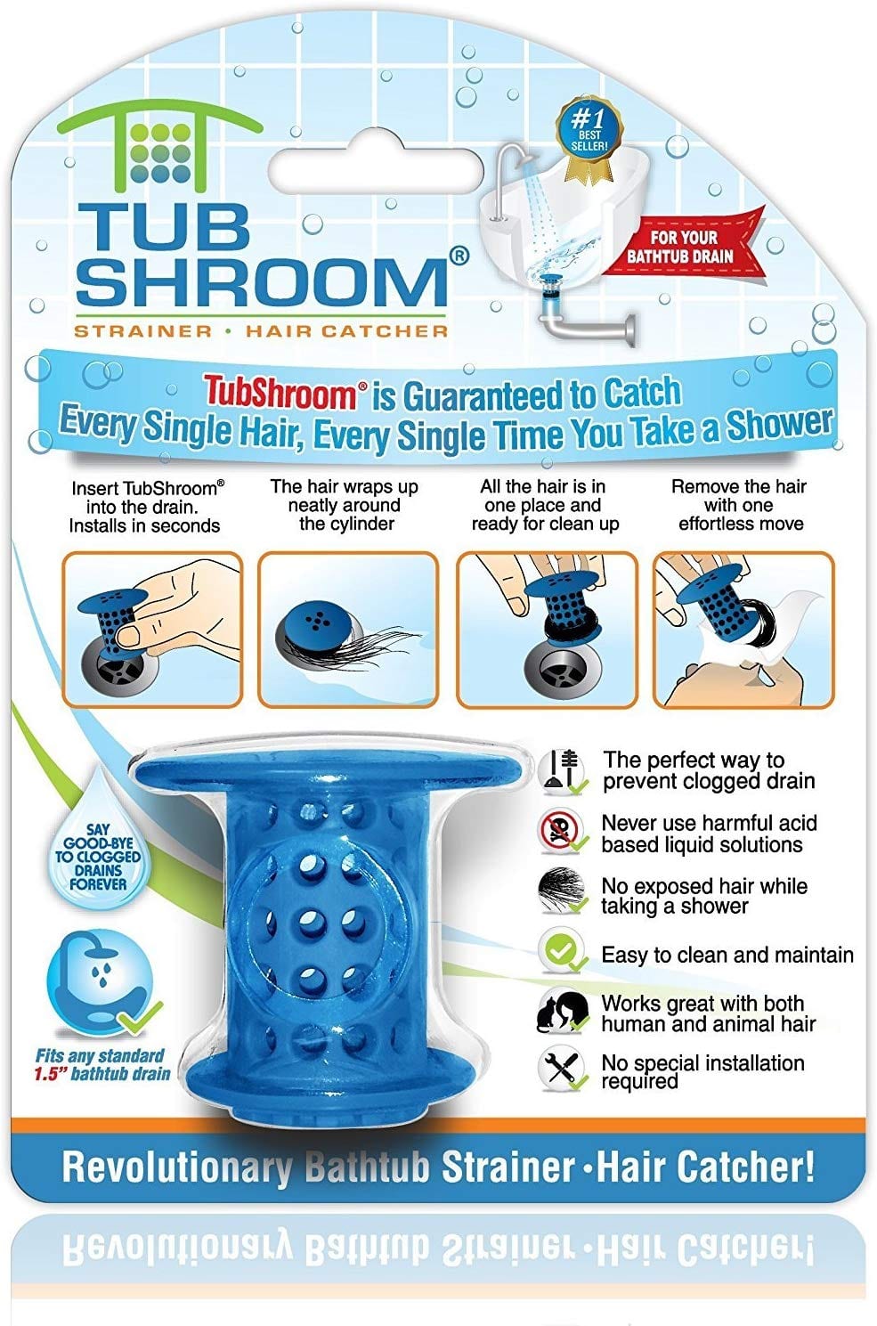 Tubshroom Strainer and Hair Catcher