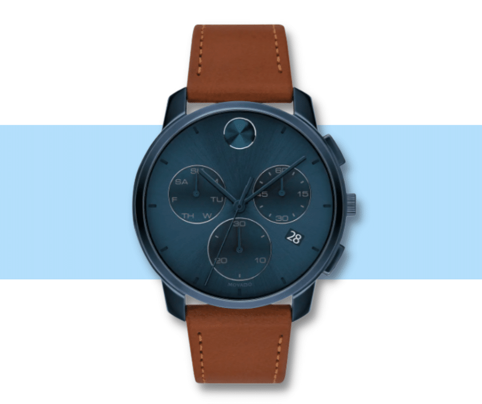 Movado Bold Leather Watch
