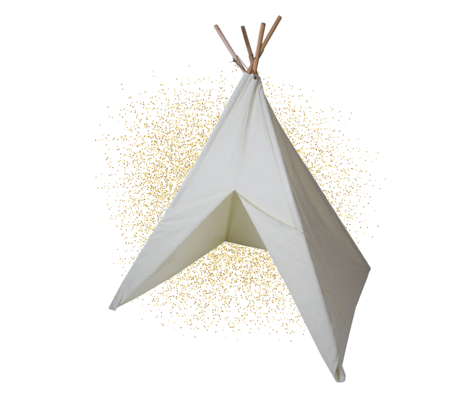 Cotton Canvas Play Tent with Paint Set