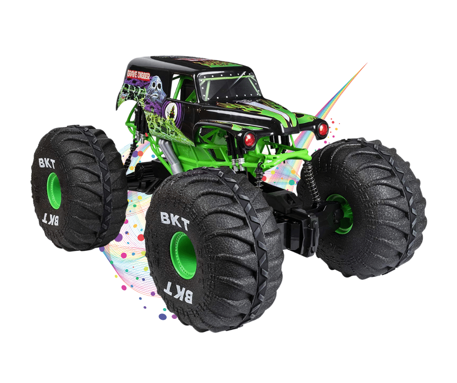 Monster Jam Official Mega Grave Digger All-Terrain Remote Control Monster Truck