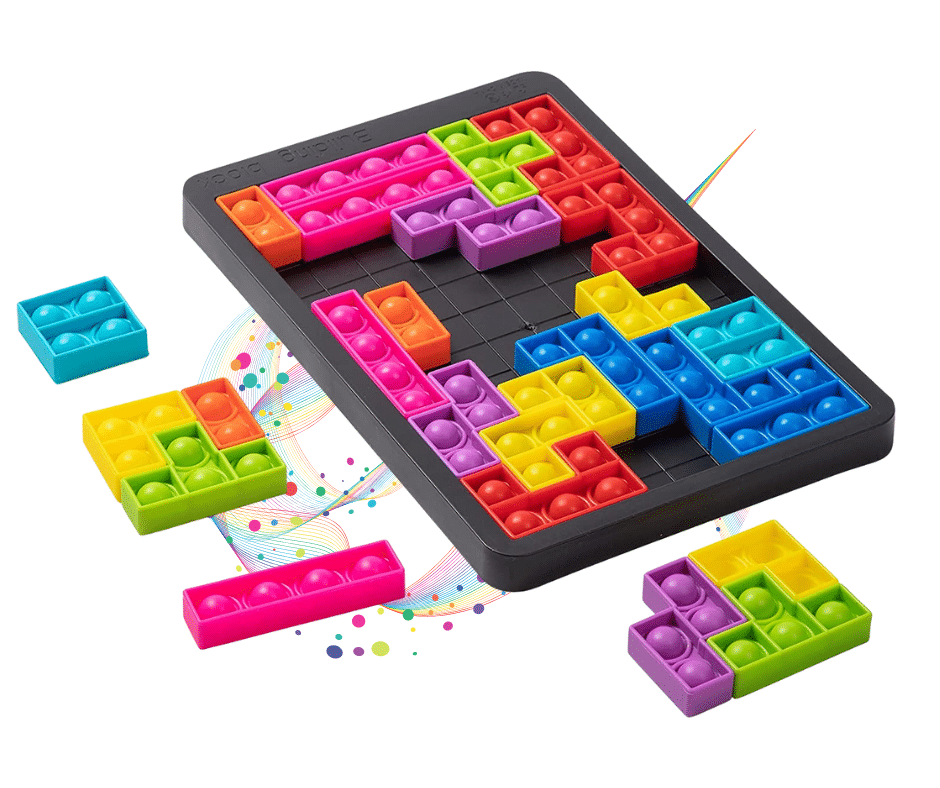 Tetris Push and Pop It Fidget Toy
