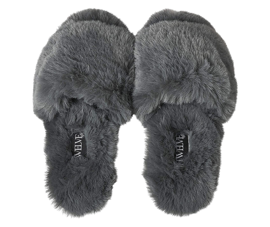 12 AM So Good Fuzzy Slippers