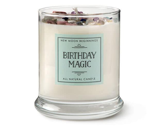 Birthday Magic Candle with Crystals