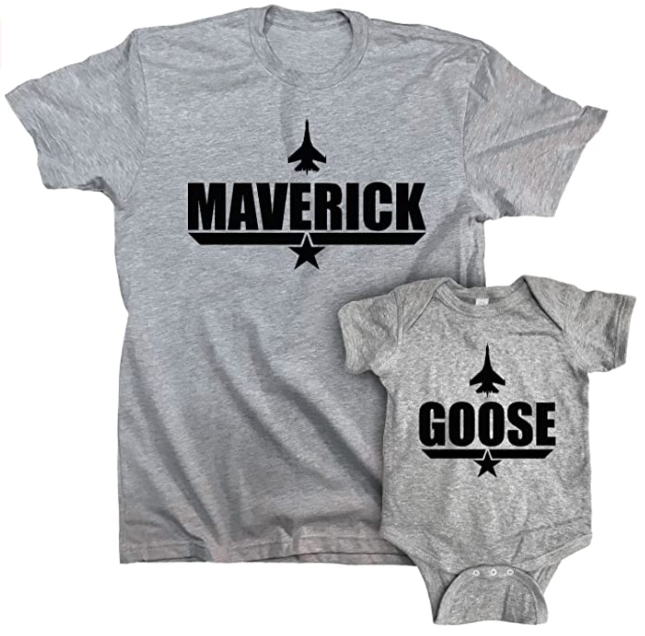 Top Gun Goose and Maverick Father and Son T-Shirt and Romper