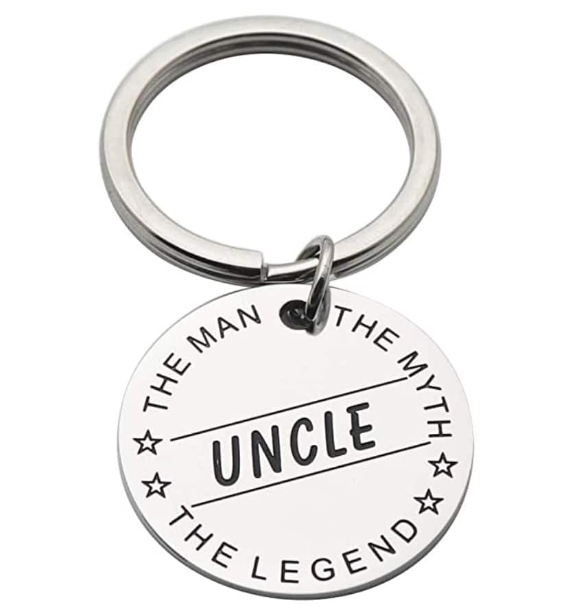 Uncle: The Man, The Myth, The Legend Keychain