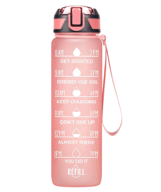 Fidus 32 oz Time Marker Motivational Water Bottle