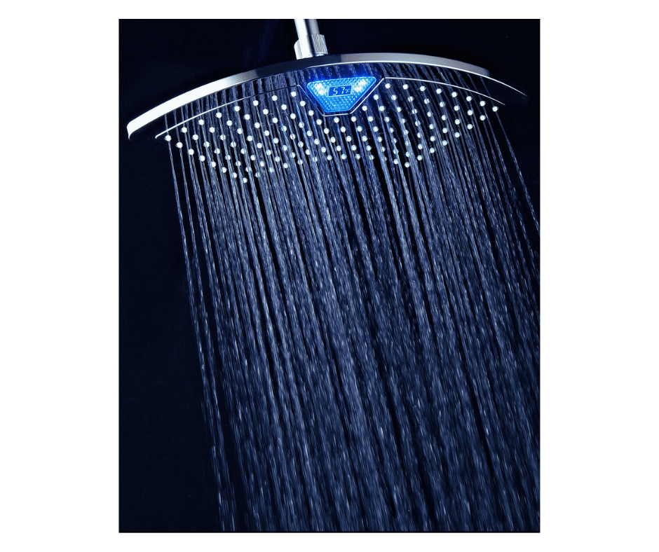 DreamSpa AquaFan 12 Inch Rainfall LED Shower Head