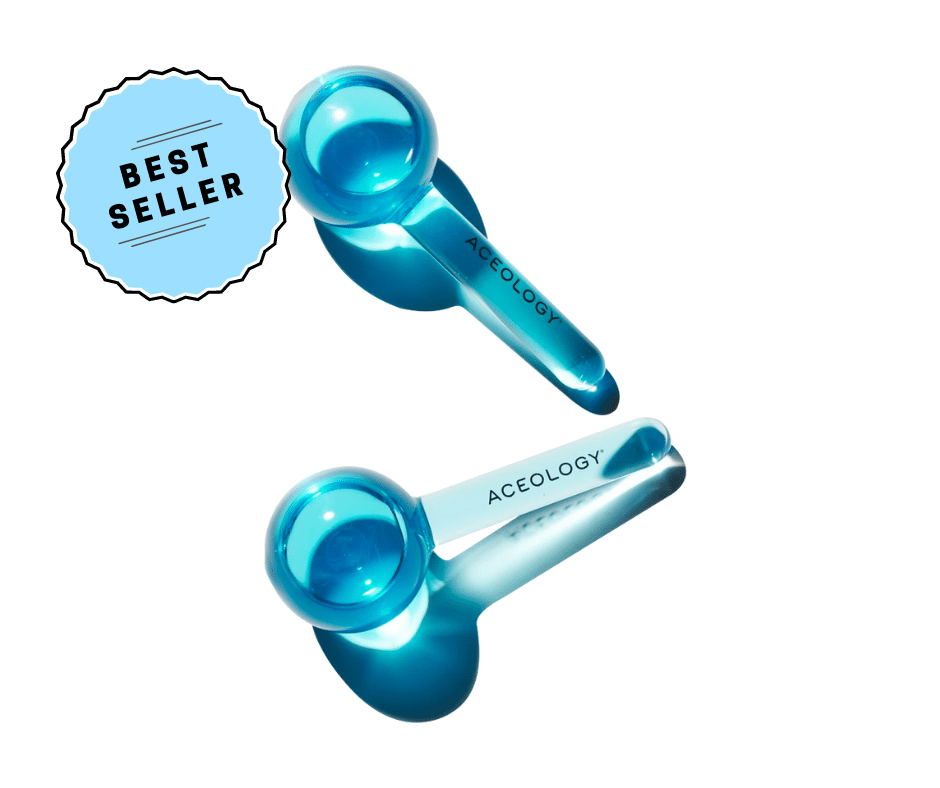 Aceology The Original Blue Ice Globes Facial Massage Tool Set