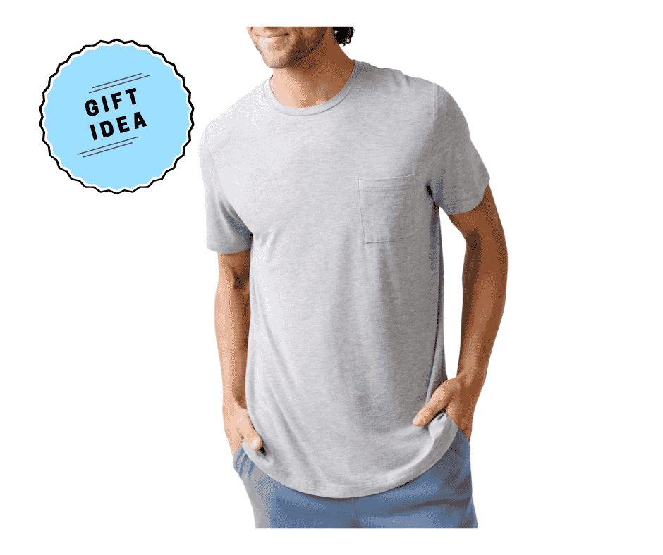 Cozy Earth Men's Stretch Knit Bamboo Lounge Tee