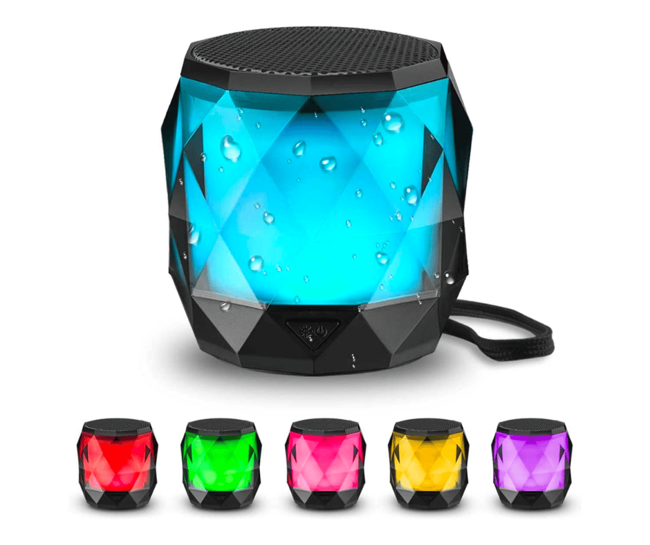 LFS Portable Bluetooth Waterproof LED Light Mini Speaker