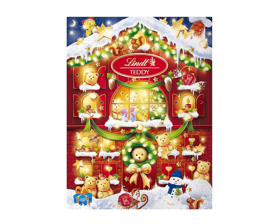 Lindt Holiday Chocolate Teddy Bear Advent Calendar