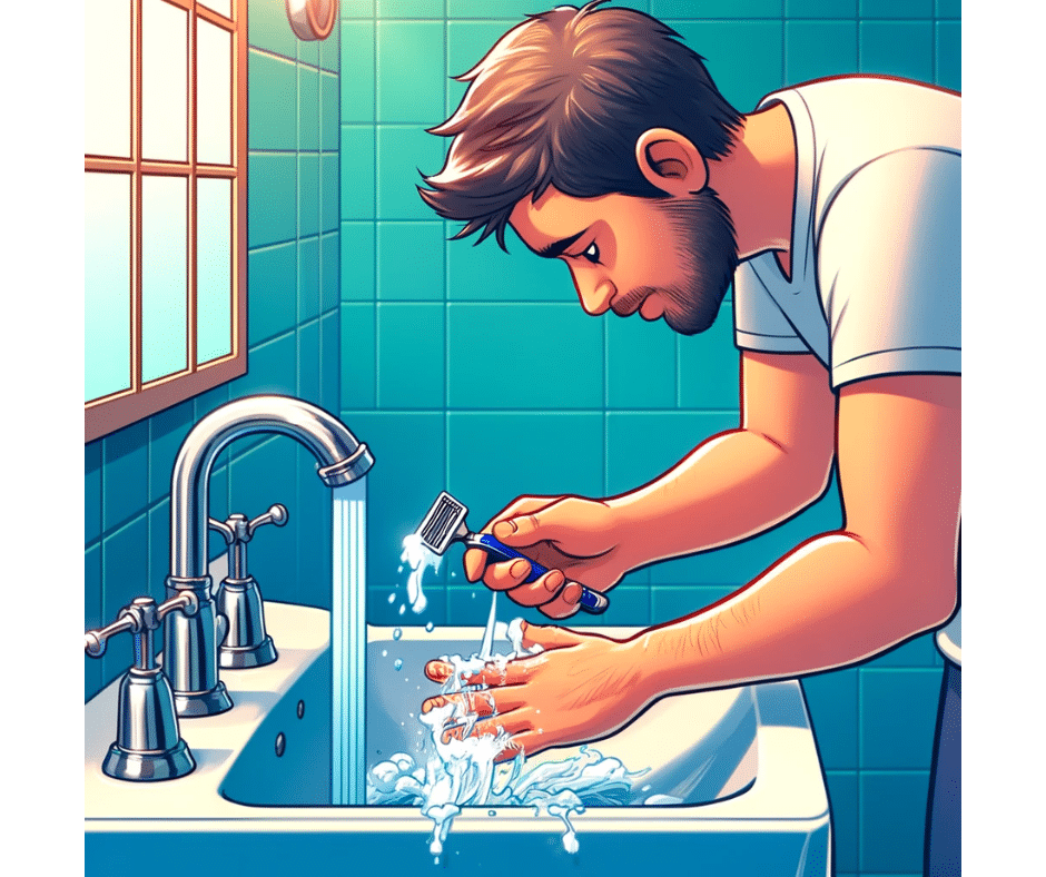 CLEAN YOUR RAZOR AFTER SHAVING