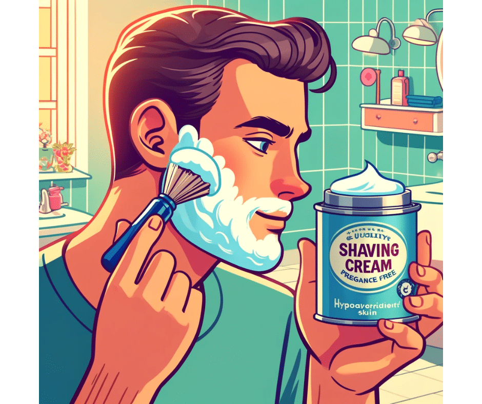 APPLY THE RIGHT SHAVING CREAM