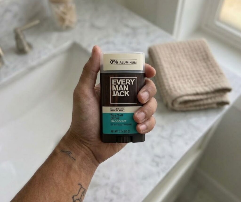 Every Man Jack aluminum free clear stick deodorant