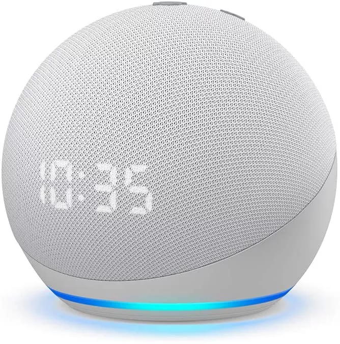 All New Echo Dot Smart Speaker with Clock