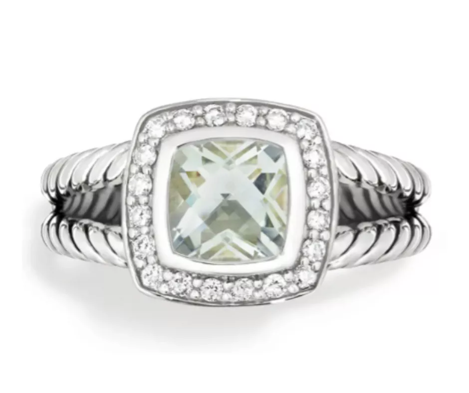 David Yurman Albion Petite Ring with Semiprecious Stone & Diamonds