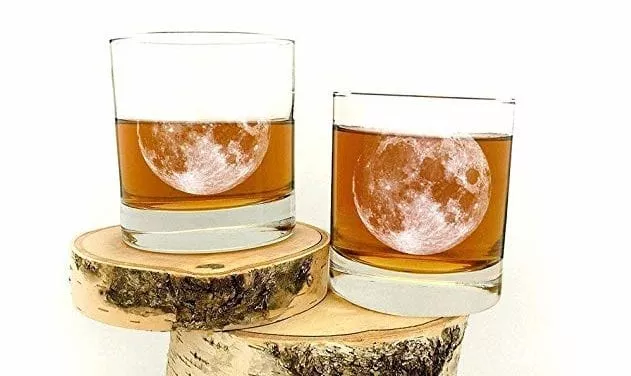 Whiskey Full Moon Tumbler Glasses